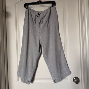 Karen Scott Wide-Leg Capri Pants with pockets - Cotton natural material, comfort